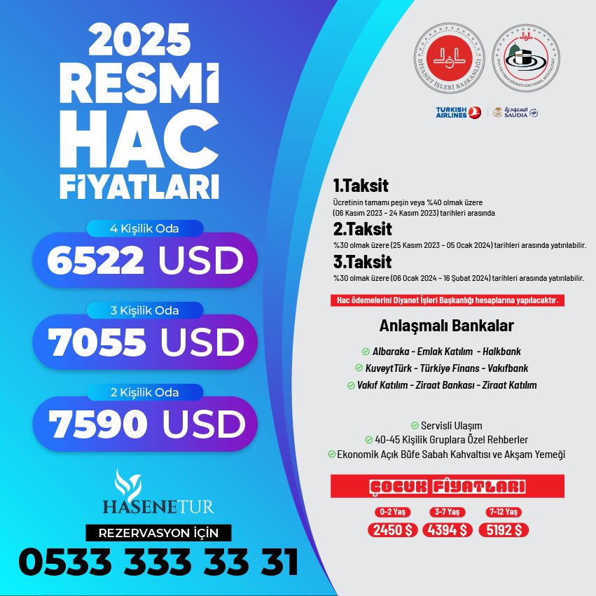 hac fiyatları ne kadar-2025 hac turları